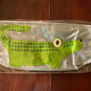 NWT Green Alligator Baby Stroller Organizer